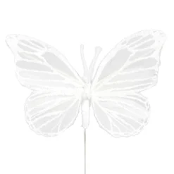 Wholesale ⭐ 8.6" White Feather Butterfly by Ashland® ⭐ -Outlet Yuletide Joy Store 10627155 3