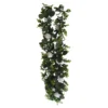 Outlet 💯 12 Pack: 6ft. White Rose Foliage Garland by Ashland® ❤️ -Outlet Yuletide Joy Store 10627257 1