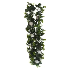 Outlet 💯 12 Pack: 6ft. White Rose Foliage Garland by Ashland® ❤️