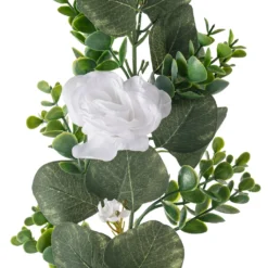 Best deal ❤️ 6ft. White Rose Foliage Garland by Ashland® 😍 -Outlet Yuletide Joy Store 10627257 20