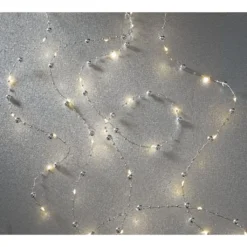 Promo 🎉 12 Pack: 40ct. Warm White Silver Pearl LED String Lights by Ashland® 🌟 -Outlet Yuletide Joy Store 10632036 6 1
