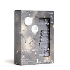 Promo 🎉 12 Pack: 40ct. Warm White Silver Pearl LED String Lights by Ashland® 🌟 -Outlet Yuletide Joy Store 10632036 7 1