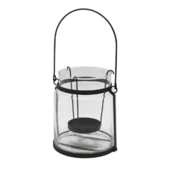 Best deal 😀 6 Pack: 7.2" Glass Lantern with Black Handle by Ashland® ✔️