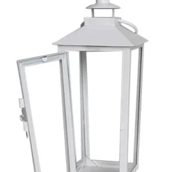 Cheap 🧨 12.2" White Metal Lantern by Ashland® 🥰 -Outlet Yuletide Joy Store 10638433 4