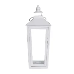 Wholesale 🧨 15.7" White Metal Lantern by Ashland® 🌟