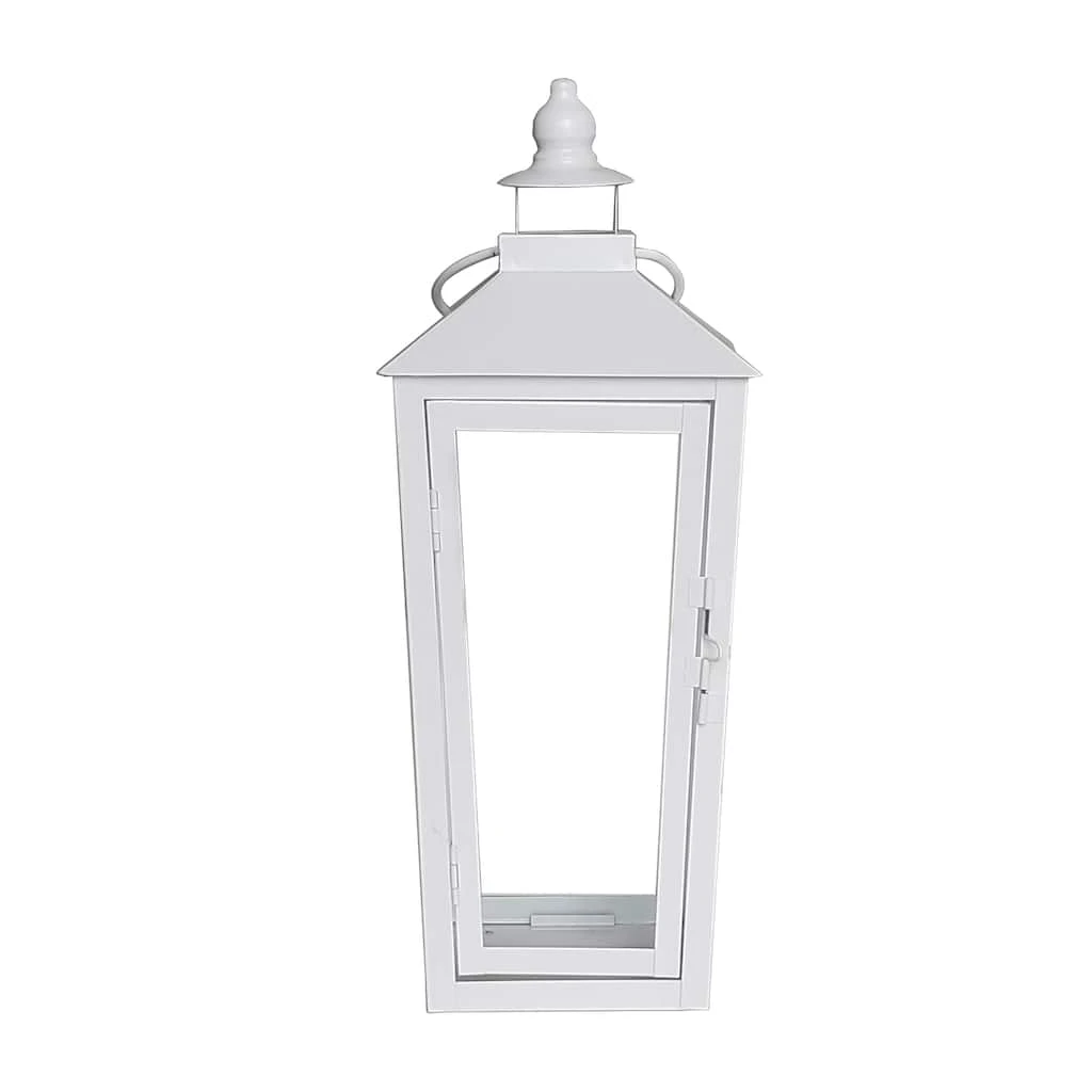 Wholesale 🧨 15.7" White Metal Lantern by Ashland® 🌟 3 Wholesale 🧨 15.7" White Metal Lantern by Ashland® 🌟