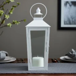 Wholesale 🧨 15.7" White Metal Lantern by Ashland® 🌟 9 Wholesale 🧨 15.7" White Metal Lantern by Ashland® 🌟 -Outlet Yuletide Joy Store 10638435 20