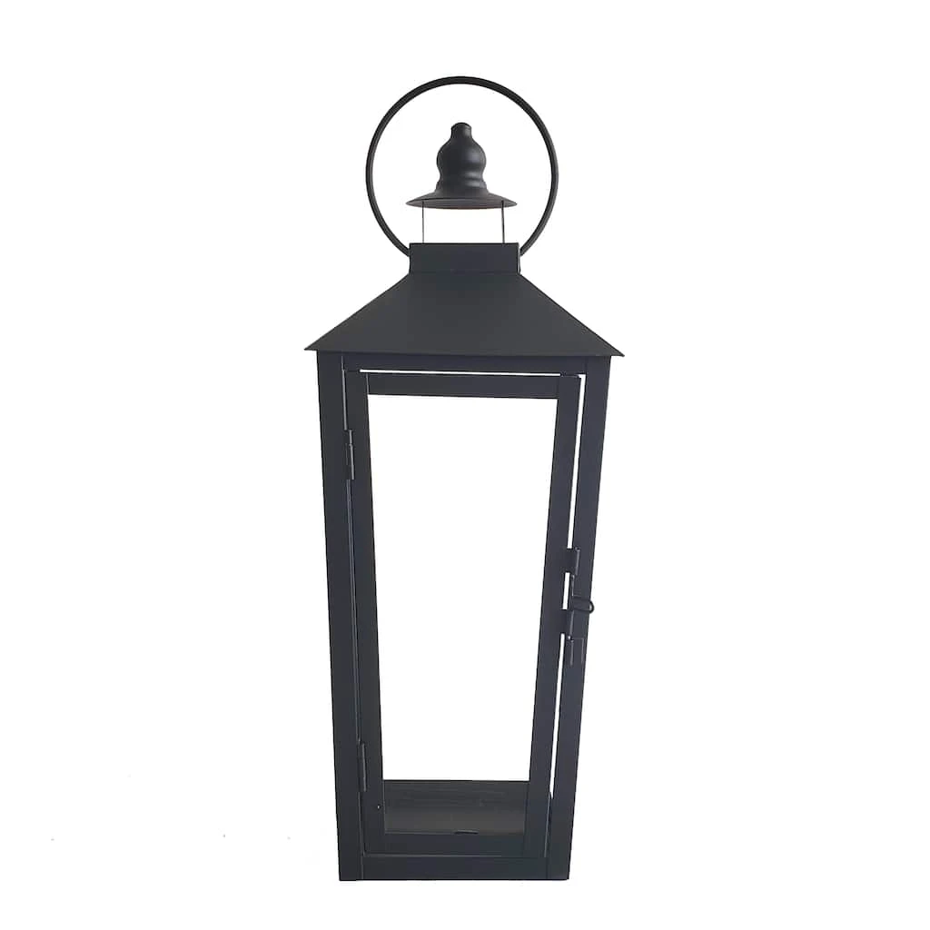 Best Sale 💯 15.7" Black Metal Lantern by Ashland® ⌛ 3 Best Sale 💯 15.7" Black Metal Lantern by Ashland® ⌛
