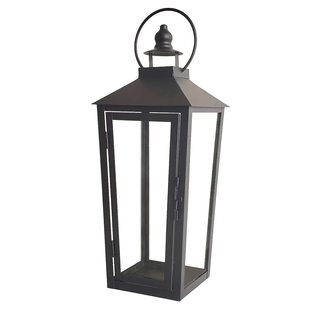 Best Sale 💯 15.7" Black Metal Lantern by Ashland® ⌛ 4 Best Sale 💯 15.7" Black Metal Lantern by Ashland® ⌛ - Image 2