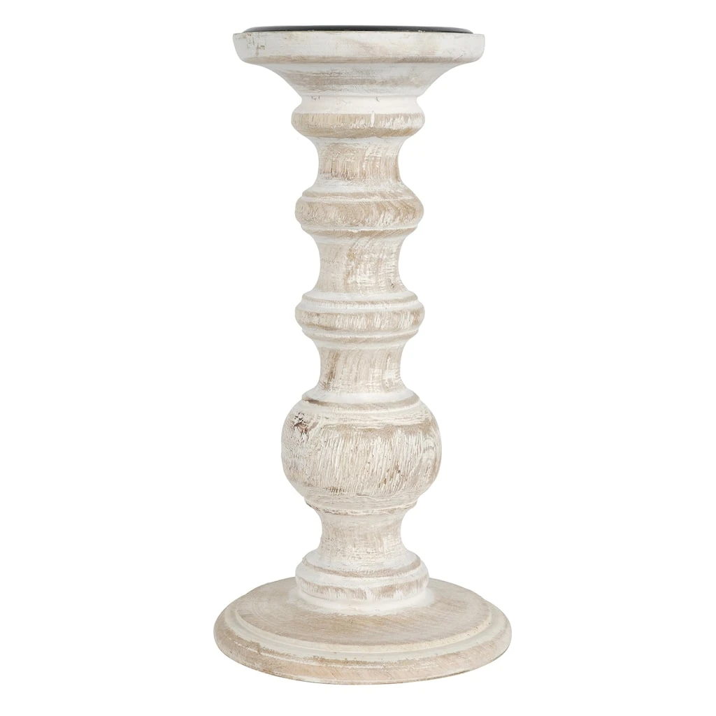 New π 8 Pack: 10" Whitewashed Wood Carved Pillar Candle Holder by Ashland® π 3 New π 8 Pack: 10" Whitewashed Wood Carved Pillar Candle Holder by Ashland® π