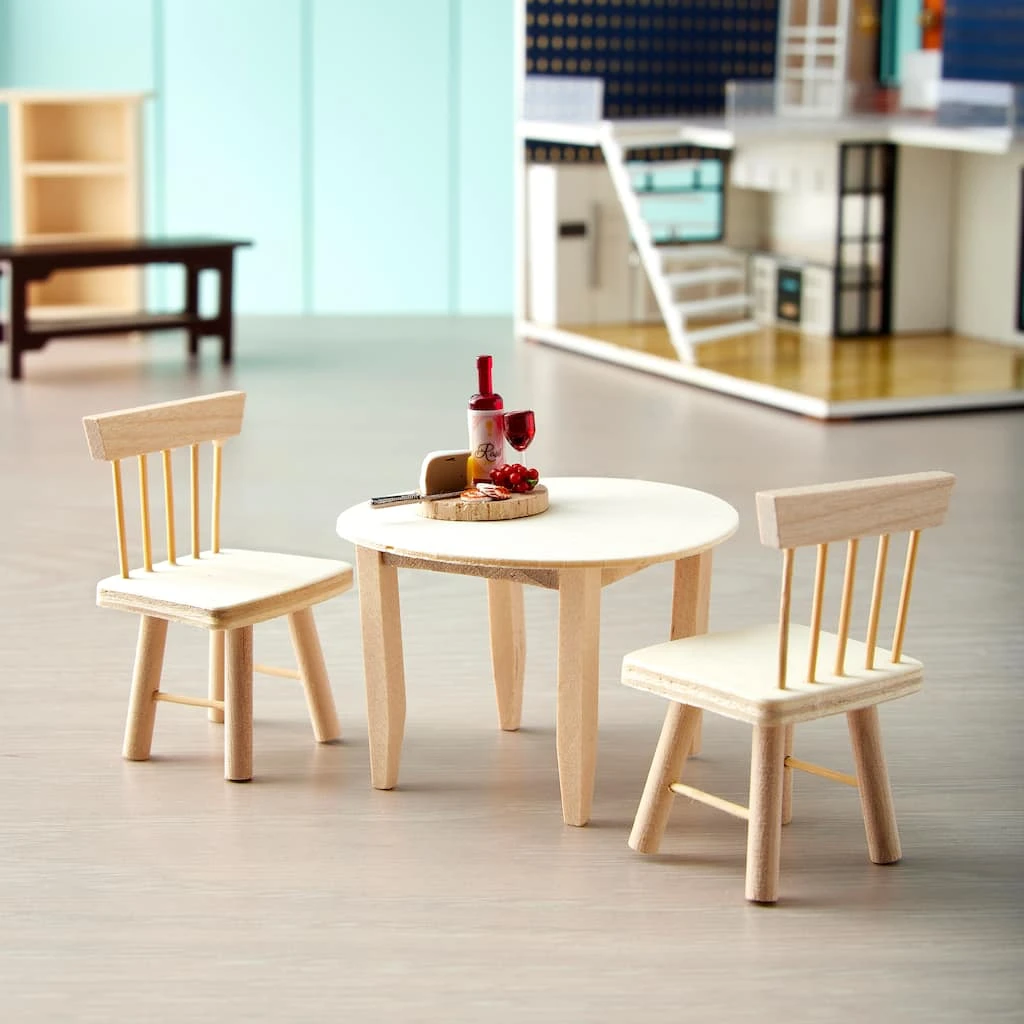 Hot Sale ✨ Mini Wood Table & Chairs Set by Ashland® ⭐ 4 Hot Sale ✨ Mini Wood Table & Chairs Set by Ashland® ⭐ - Image 2