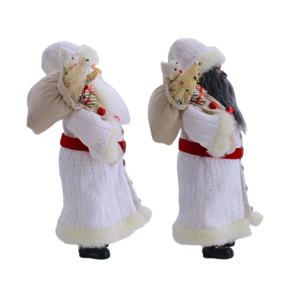 Buy ✨ Assorted 16" Santa in White Fur Robe with Striped Gifts by Ashland® ✨ 4 Buy ✨ Assorted 16" Santa in White Fur Robe with Striped Gifts by Ashland® ✨ - Image 2