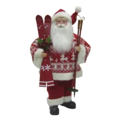 Buy 😍 18" Santa in Red Sweater with Skis by Ashland® 🤩