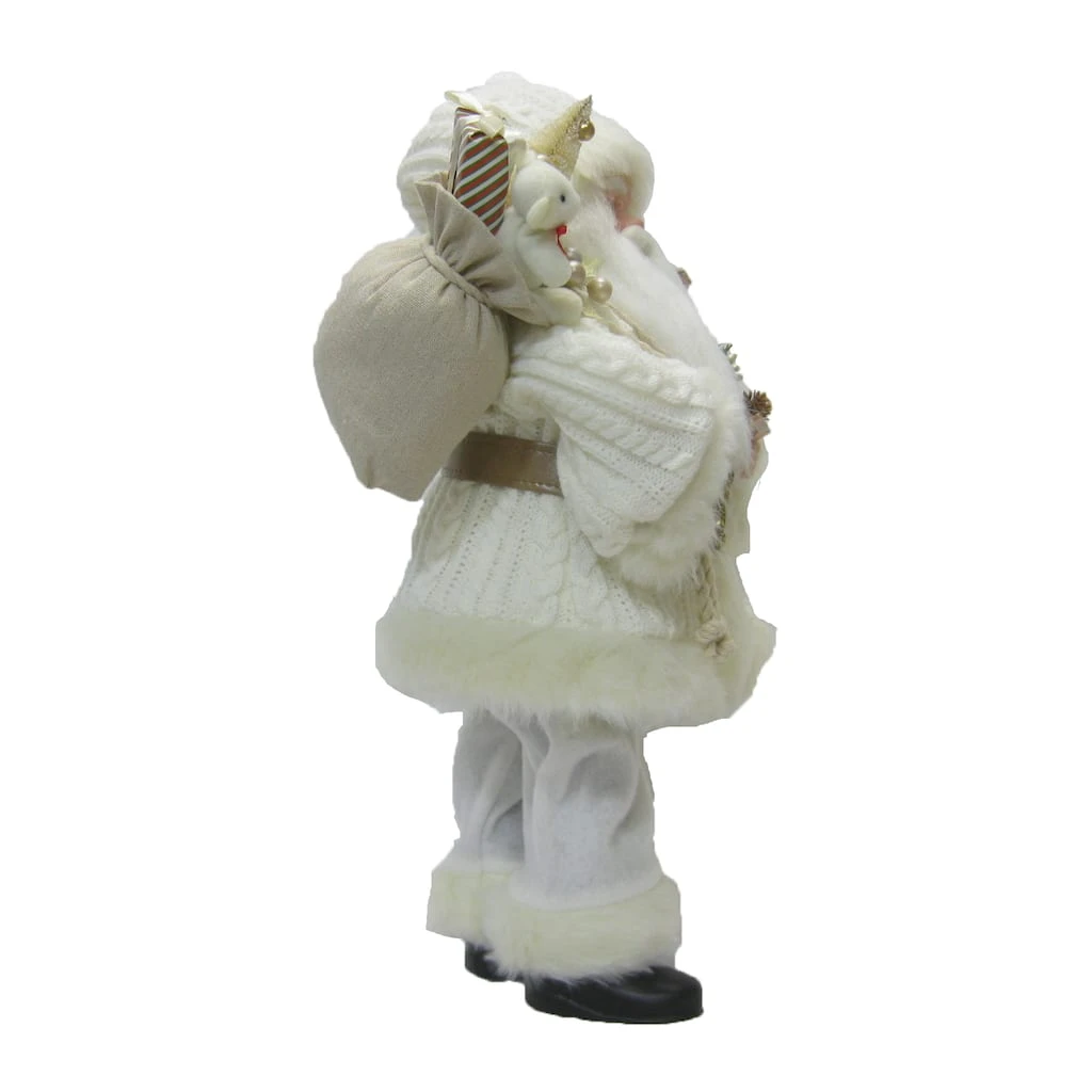 Brand new ✨ 18" Santa in White Knit Fur Robe with Gifts by Ashland® 👏 4 Brand new ✨ 18" Santa in White Knit Fur Robe with Gifts by Ashland® 👏 - Image 2