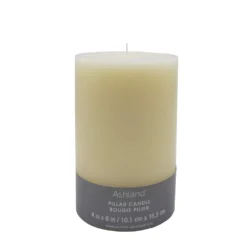 Cheap ✔️ 4" x 6" Ivory Pillar Candle by Ashland® 😍