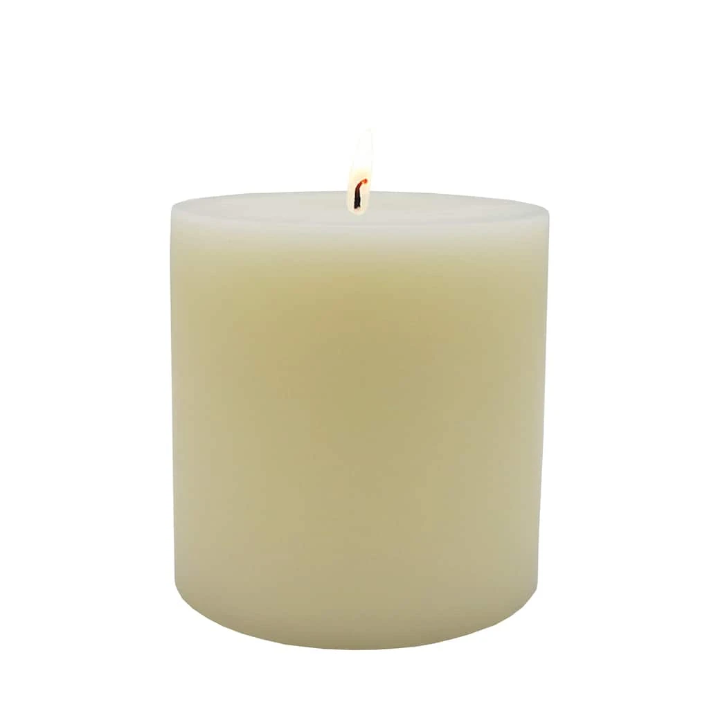 Outlet 🌟 4" x 4" Ivory Pillar Candle by Ashland® ❤️ 6 Outlet 🌟 4" x 4" Ivory Pillar Candle by Ashland® ❤️ - Image 4