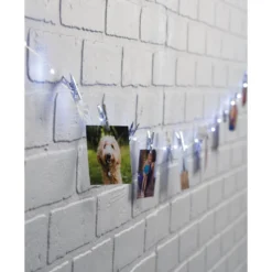 Outlet ❤️ 12 Pack: 45ct. Cool White LED Clear Clip Lights by Ashland® ⭐ -Outlet Yuletide Joy Store 10671557 4 1