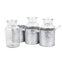 Best Sale 🥰 Glass Jars with Metal Holder by Ashland® 🔥 -Outlet Yuletide Joy Store 10671573 2