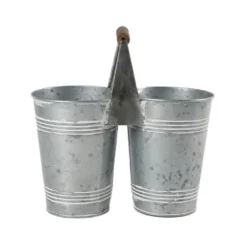 Best Sale 🎉 9.6" Mini Galvanized Double Bucket by Ashland® ⌛