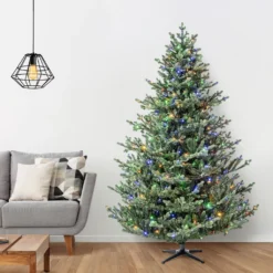 Hot Sale ⌛ 7.5ft. Pre-Lit Balkan Spruce Quick Set® Artificial Christmas Tree, Color-Changing LED Lights by Ashland® ✨ -Outlet Yuletide Joy Store 10671960 24