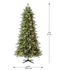 Promo ✨ 7ft. Pre-Lit Denison Slim Fir Artificial Christmas Tree, Fairy Warm White LED Lights by Ashland® 😀 -Outlet Yuletide Joy Store 10671962 13