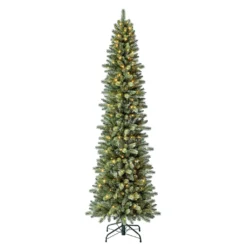 New 🌟 7ft. Pre-Lit Avalian Pencil Pine Artificial Christmas Tree, Warm White Fairy LED Lights by Ashland® 🤩