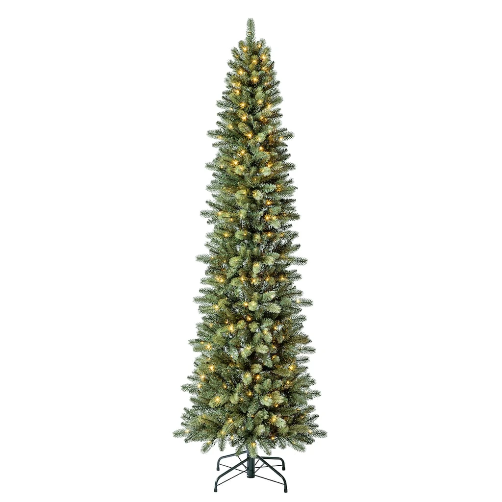 New 🌟 7ft. Pre-Lit Avalian Pencil Pine Artificial Christmas Tree, Warm White Fairy LED Lights by Ashland® 🤩 3 New 🌟 7ft. Pre-Lit Avalian Pencil Pine Artificial Christmas Tree, Warm White Fairy LED Lights by Ashland® 🤩