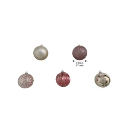 New 👏 Assorted 50ct. Pink Ball Ornaments by Ashland® 🧨 -Outlet Yuletide Joy Store 10672828 4