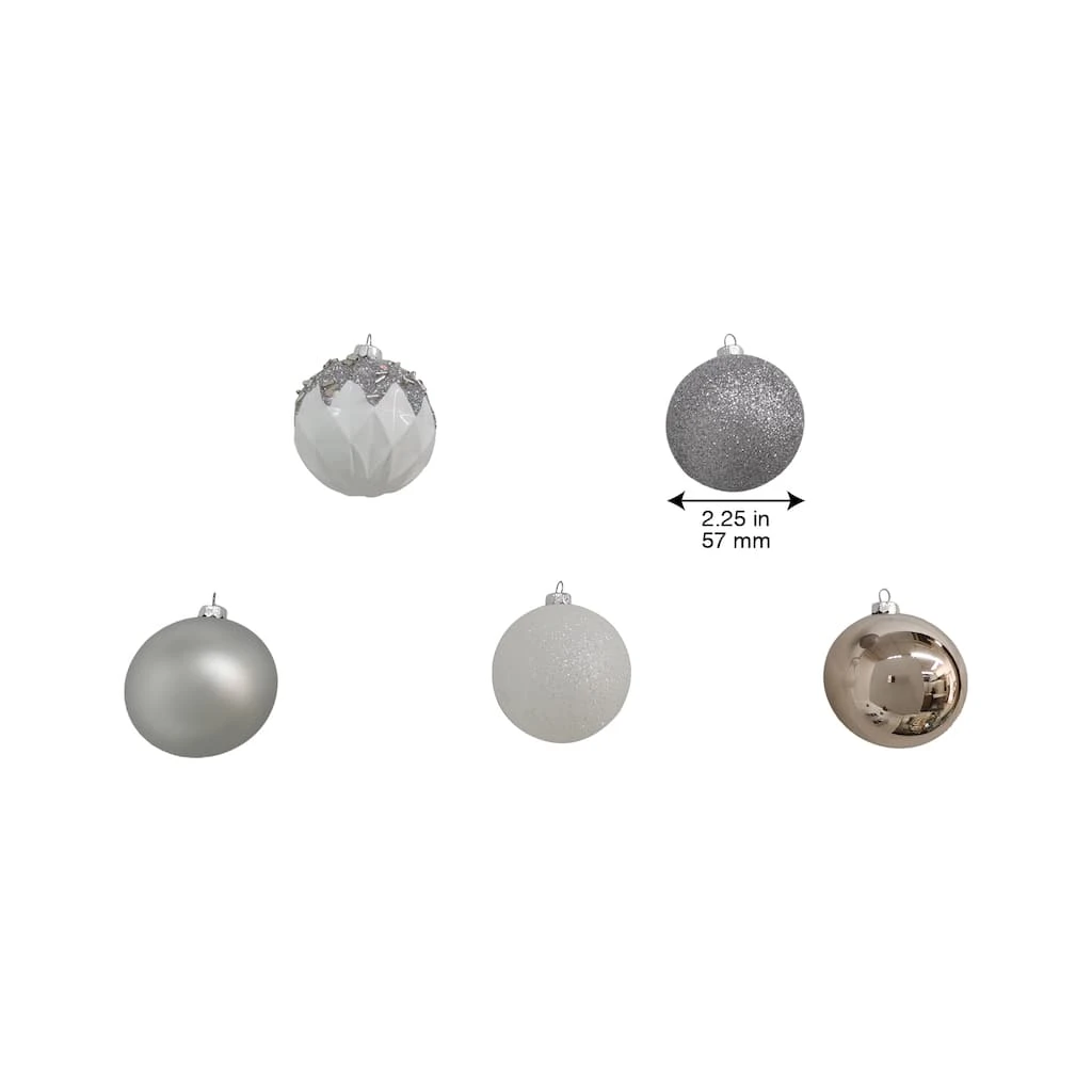 Top 10 🔥 Assorted 50ct. Silver & White Ball Ornaments by Ashland® 🥰 6 Top 10 🔥 Assorted 50ct. Silver & White Ball Ornaments by Ashland® 🥰 - Image 4