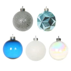 Wholesale 🥰 Assorted 50ct. 2" Silver, Blue & White Ball Ornament Set by Ashland® 🔔 7 Wholesale 🥰 Assorted 50ct. 2" Silver, Blue & White Ball Ornament Set by Ashland® 🔔 -Outlet Yuletide Joy Store 10672842 3