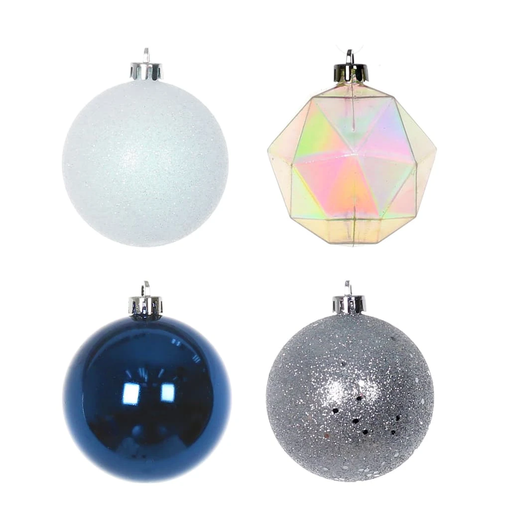 Best Pirce π Assorted 32ct. 2.5" Silver, Blue & White Ball Ornament Set by Ashland® β 4 Best Pirce π Assorted 32ct. 2.5" Silver, Blue & White Ball Ornament Set by Ashland® β - Image 2