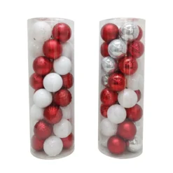 Top 10 👏 Assorted 32ct. 3" Red & White Shatterproof Ball Ornaments by Ashland® 🧨