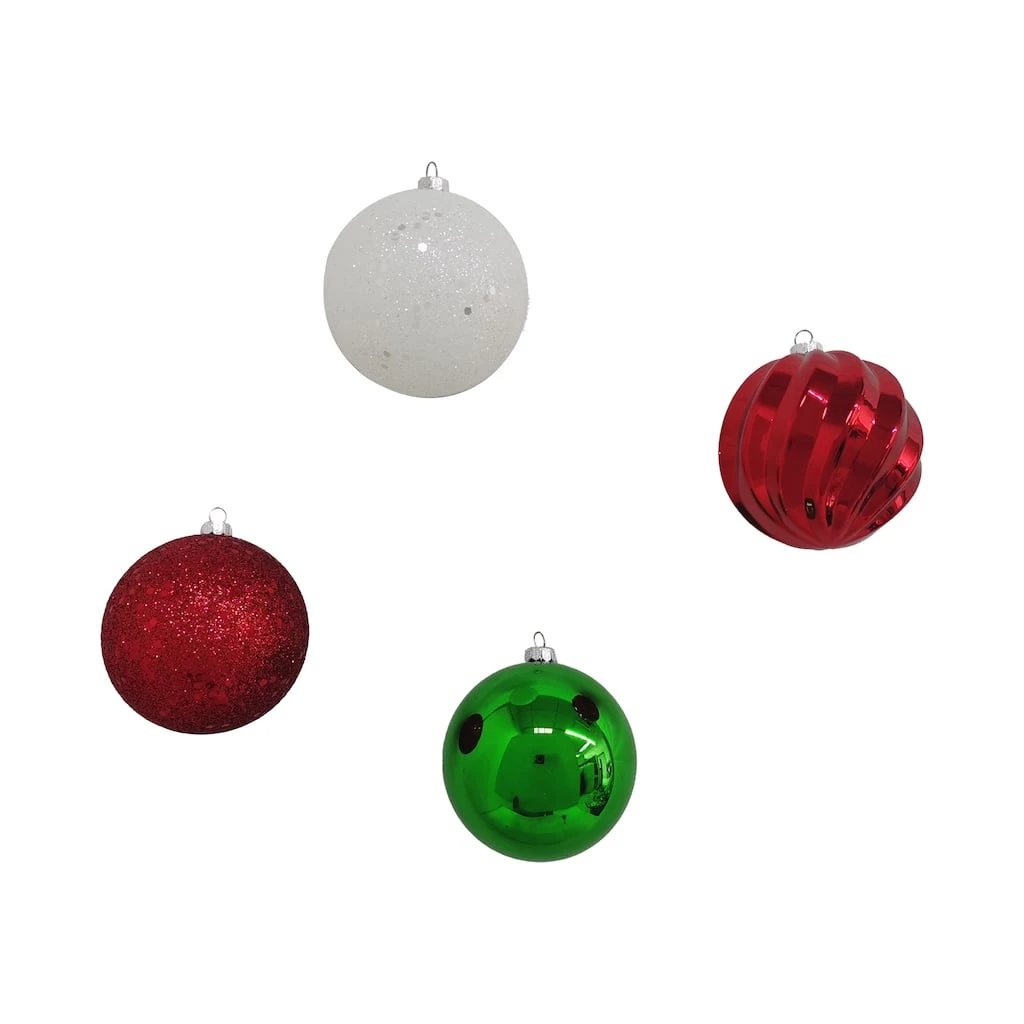 Outlet ⭐ Assorted 32ct. 3" Red, Green & White Shatterproof Ball Ornaments by Ashland® ❤️ 4 Outlet ⭐ Assorted 32ct. 3" Red, Green & White Shatterproof Ball Ornaments by Ashland® ❤️ - Image 2