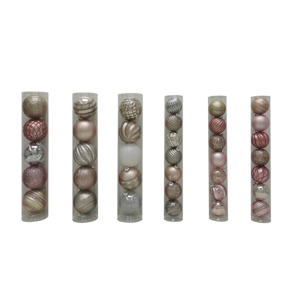 Best Sale 🎉 Assorted Pink Plastic Round Ornaments by Ashland® ✨ 3 Best Sale 🎉 Assorted Pink Plastic Round Ornaments by Ashland® ✨