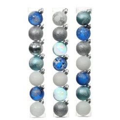 Discount 🎉 Assorted Silver & Blue Ornament Tube by Ashland® 🤩 -Outlet Yuletide Joy Store 10672887 2