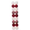 Budget 🌟 18ct. 4" Red & White Shatterproof Ball Ornaments by Ashland® 🔔 -Outlet Yuletide Joy Store 10672895 1