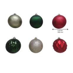 Best deal 🔔 6ct. 6" Farmhouse Shatterproof Ball Ornaments by Ashland® ⌛ 7 Best deal 🔔 6ct. 6" Farmhouse Shatterproof Ball Ornaments by Ashland® ⌛ -Outlet Yuletide Joy Store 10672896 3