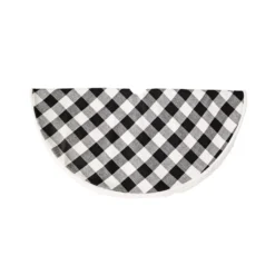 Hot Sale ✨ 48" Black & White Buffalo Check Tree 🔔 Skirt by Ashland® ✔️ -Outlet Yuletide Joy Store 10672923 4