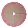 Outlet 🎉 48" Burlap Tree Skirt with Red & White Stripes by Ashland® ✔️