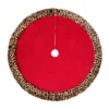 Promo ❤️ 48" Red Tree ❤️ Skirt with Leopard Trim by Ashland® ✨