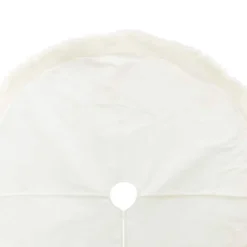 Promo ✔️ 48" White Tree 👍 Skirt with Fur by Ashland® ⌛ -Outlet Yuletide Joy Store 10672939 2