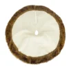 Hot Sale 🧨 48" White Cable Knit Fur Tree Skirt by Ashland® 🎉