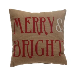 Best Pirce ✨ Merry & Bright Burlap Throw Pillow by Ashland® 👏