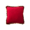 Brand new ✨ Red Pillow with Leopard Trim by Ashland® 🌟 -Outlet Yuletide Joy Store 10672971 1