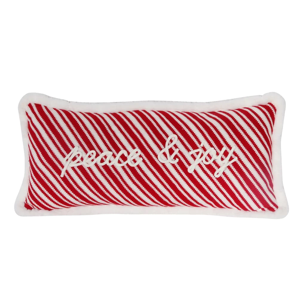 Flash Sale ❤️ Peppermint Peace & Joy Lumbar Pillow by Ashland® 😉 3 Flash Sale ❤️ Peppermint Peace & Joy Lumbar Pillow by Ashland® 😉