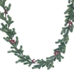 Top 10 🌟 6ft. Shimmery Green Pine & Red Berry Garland by Ashland® 🧨