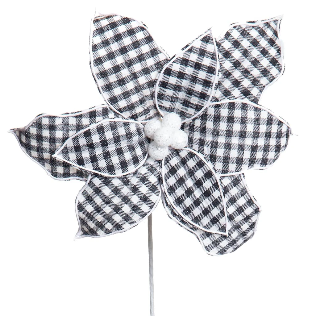 Flash Sale ❤️ Black & White Buffalo Check Poinsettia by Ashland® ✨ 4 Flash Sale ❤️ Black & White Buffalo Check Poinsettia by Ashland® ✨ - Image 2