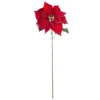Best deal ⌛ Red & Gold Glitter Poinsettia Stem by Ashland® 🔔 -Outlet Yuletide Joy Store 10673402 1
