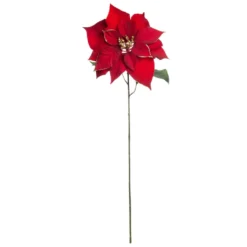 Best deal ⌛ Red & Gold Glitter Poinsettia Stem by Ashland® 🔔