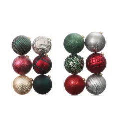Wholesale 👍 Assorted 6ct. 4.5" Farmhouse Ball Ornament Set by Ashland® 🧨